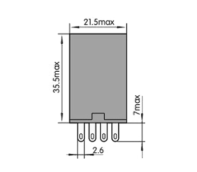 4PDT electromagnetic relay dimension 4PDT electromagnetic relay dimension